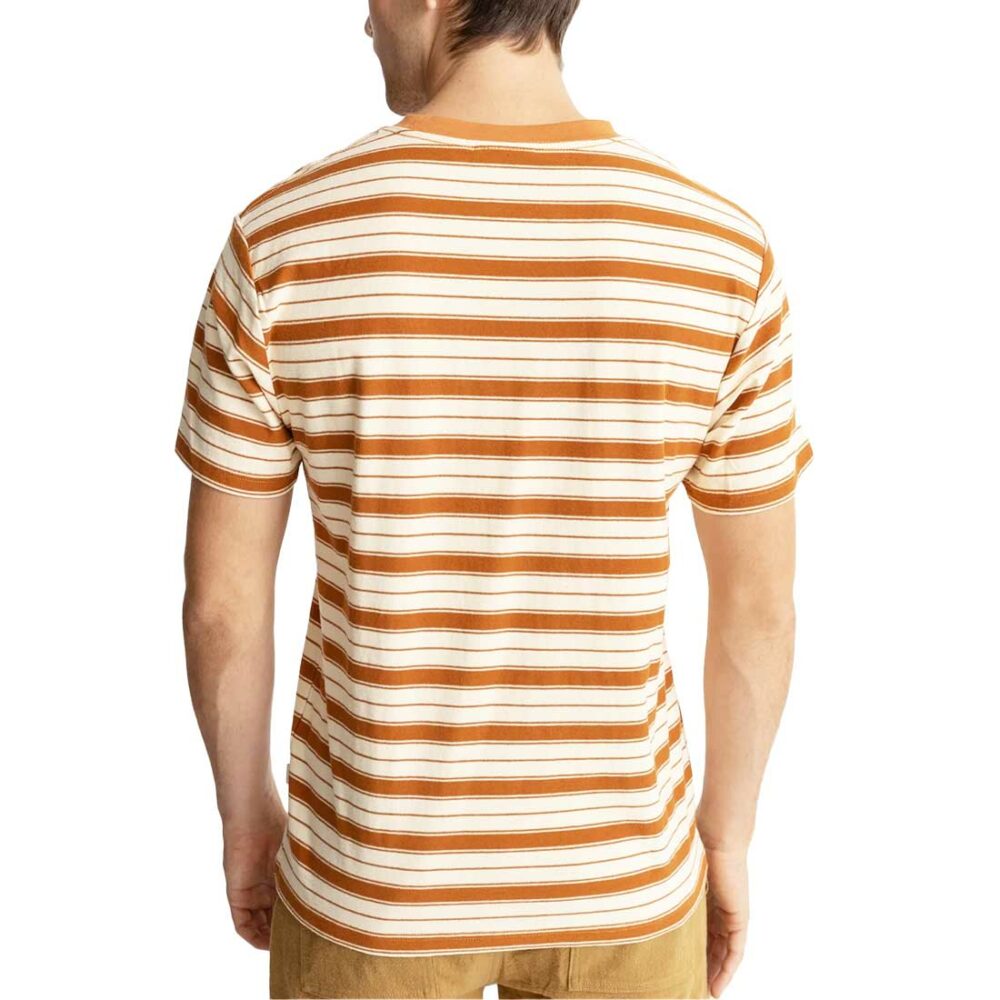 Rhythm Everyday Stripe S/S T-Shirt - Cedar