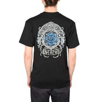 Santa Cruz Dressen Rose Crew One S/S T-Shirt - Black