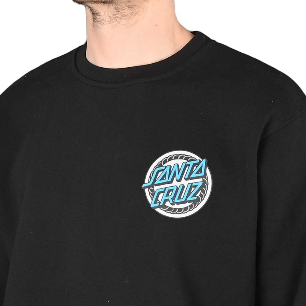 Santa Cruz Dressen Rose One Crew Sweater - Black