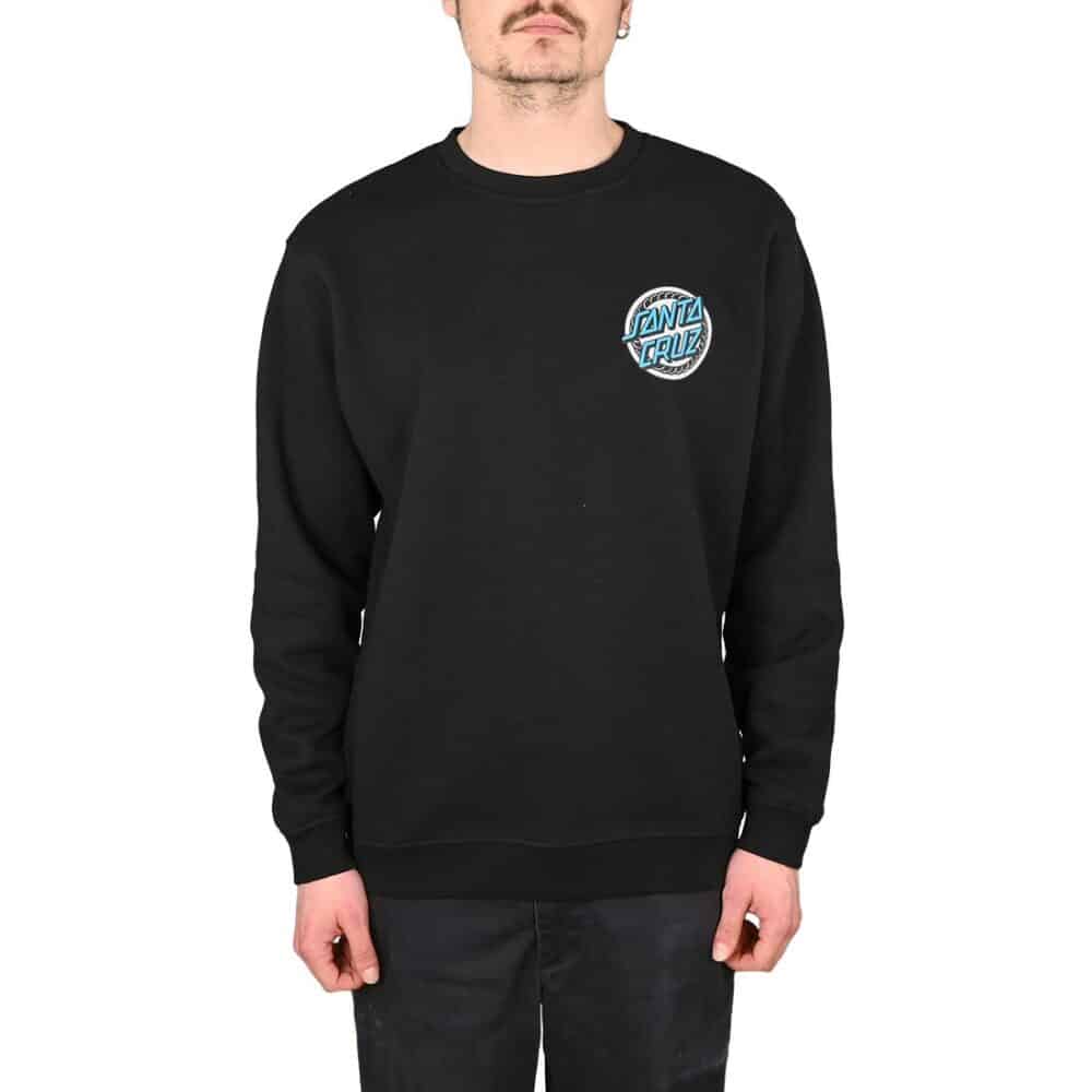 Santa Cruz Dressen Rose One Crew Sweater - Black