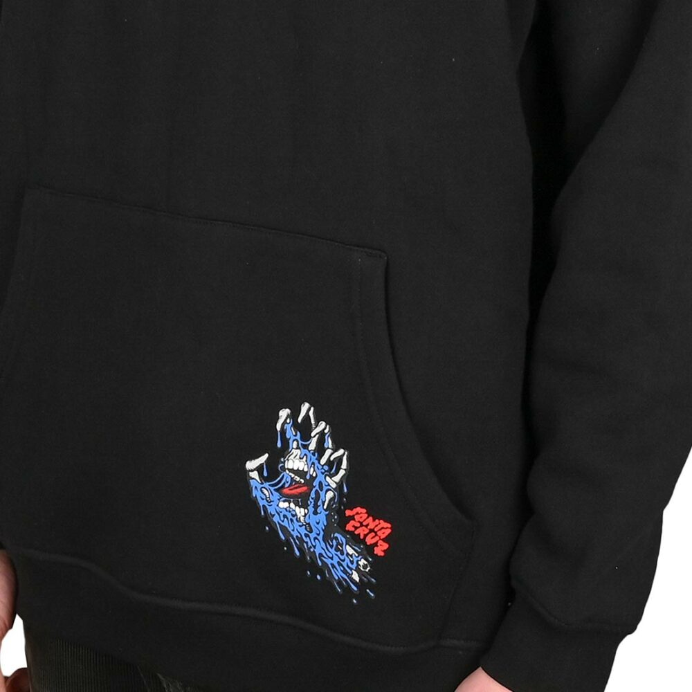 Santa Cruz Melting Hand Pullover Hoodie - Black