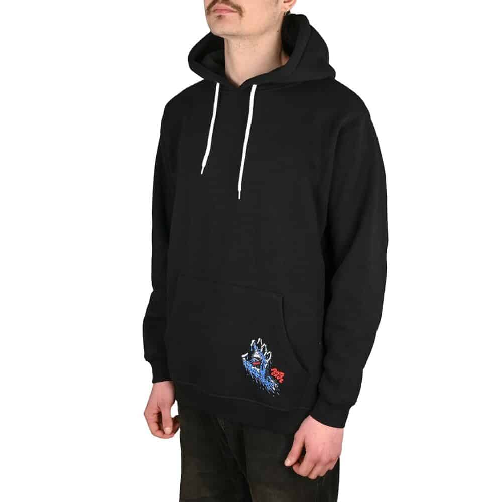 Santa Cruz Melting Hand Pullover Hoodie - Black