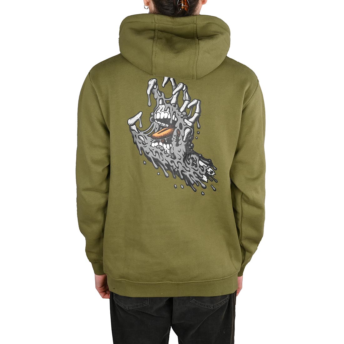 Santa Cruz Melting Hand Pullover Hoodie - Sea Kelp