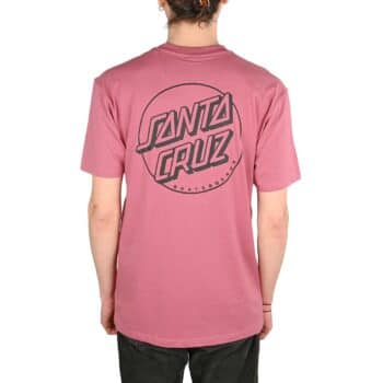 Santa Cruz Opus Dot Stripe S/S T-Shirt - Dusty Rose