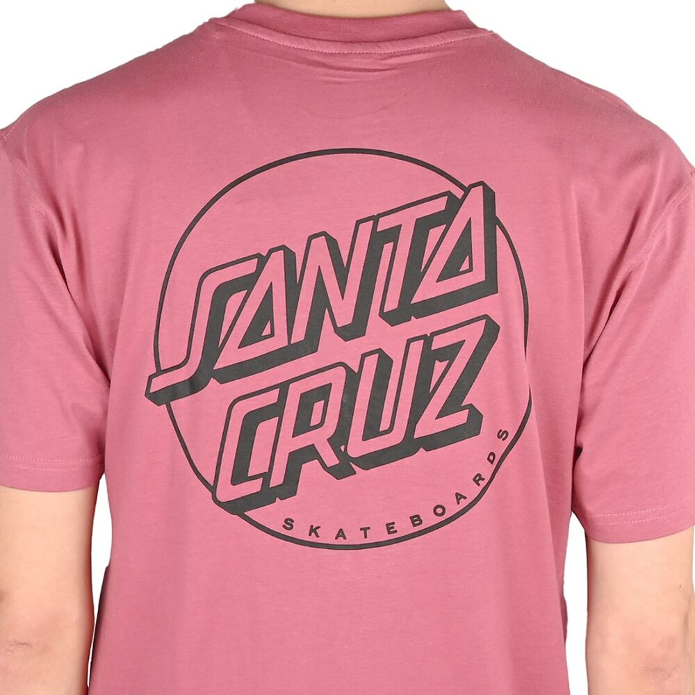 Santa Cruz Opus Dot Stripe S/S T-Shirt - Dusty Rose