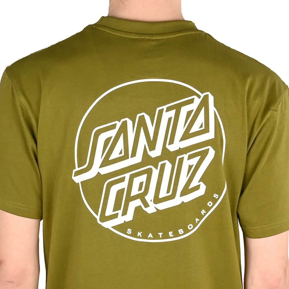 Santa Cruz Opus Dot Stripe S/S T-Shirt - Sea Kelp