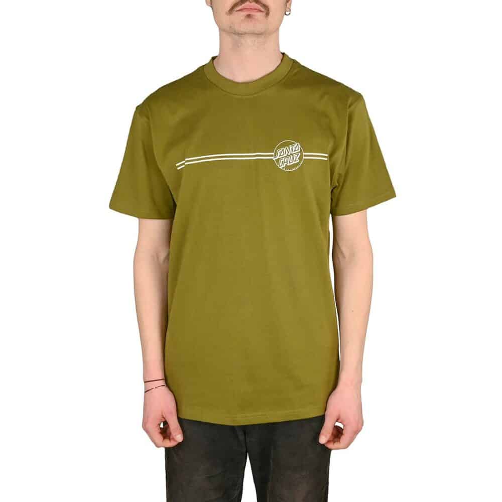 Santa Cruz Opus Dot Stripe S/S T-Shirt - Sea Kelp