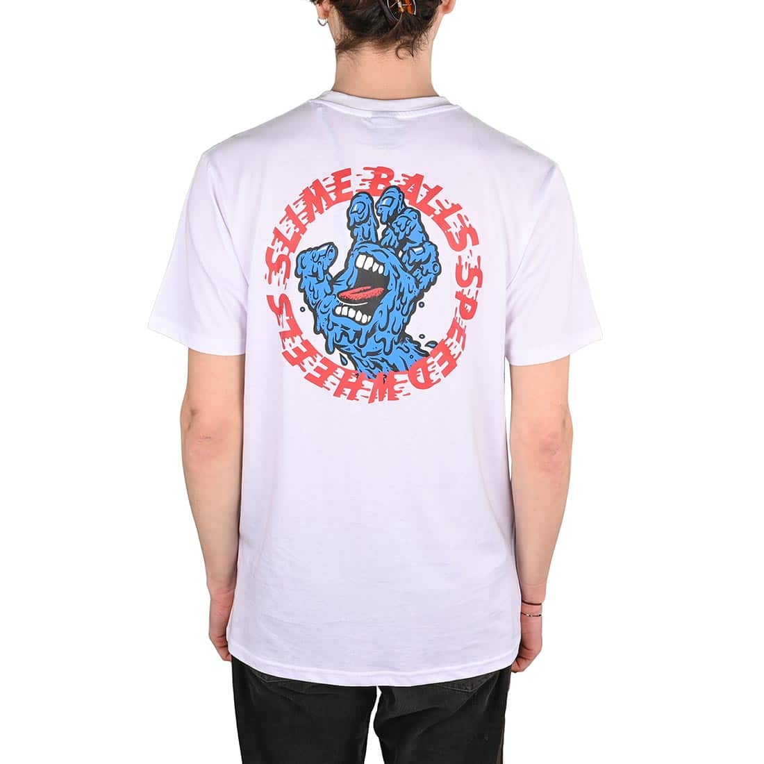 Santa Cruz SB Hand S/S T-Shirt - White - Supereight