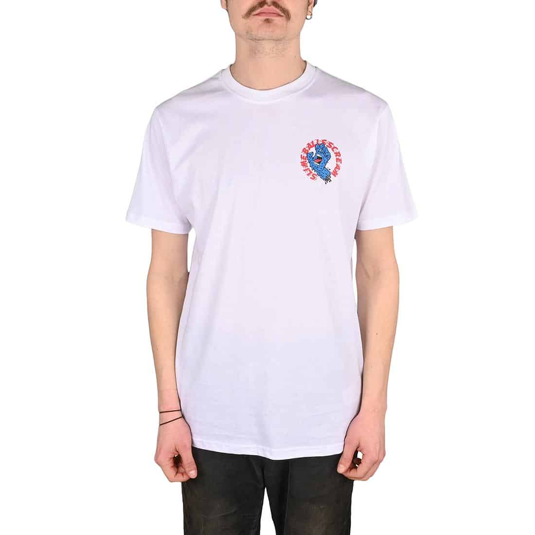 Santa Cruz SB Hand S/S T-Shirt - White - Supereight