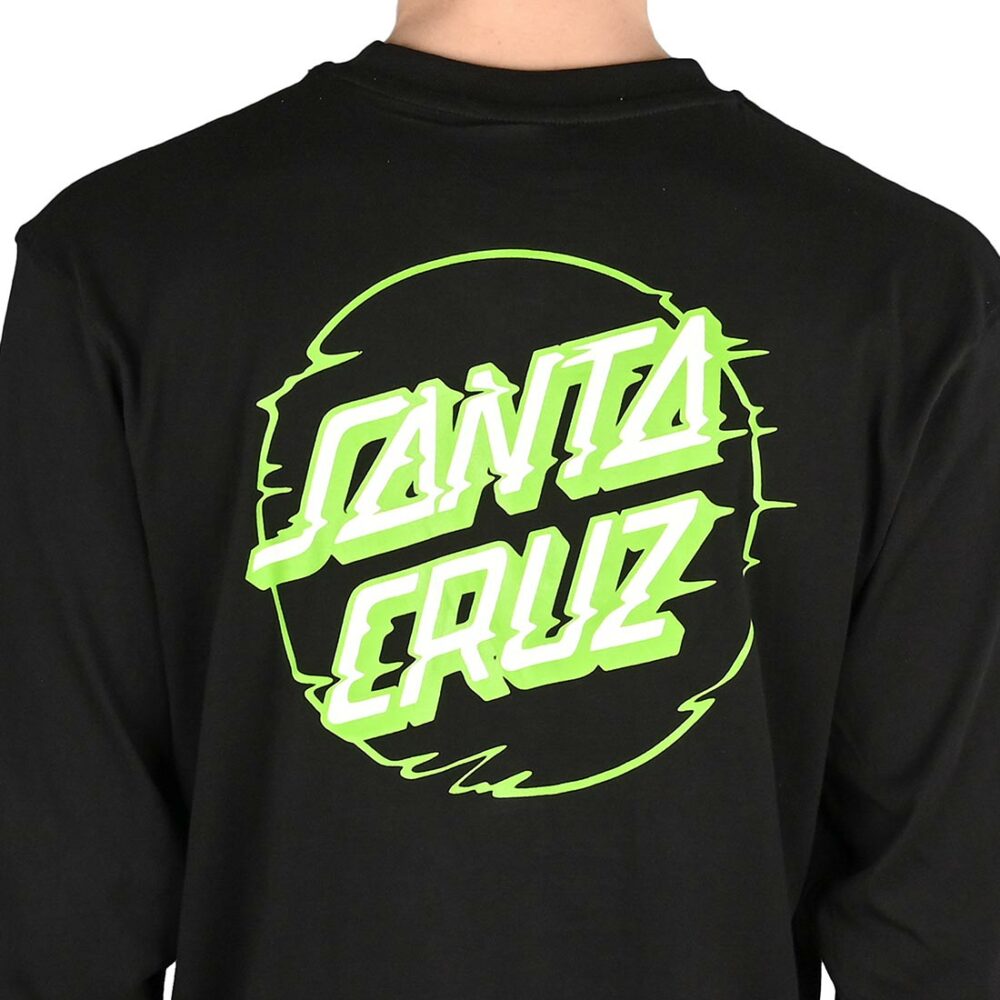 Santa Cruz Vivid Other Dot L/S T-Shirt - Black