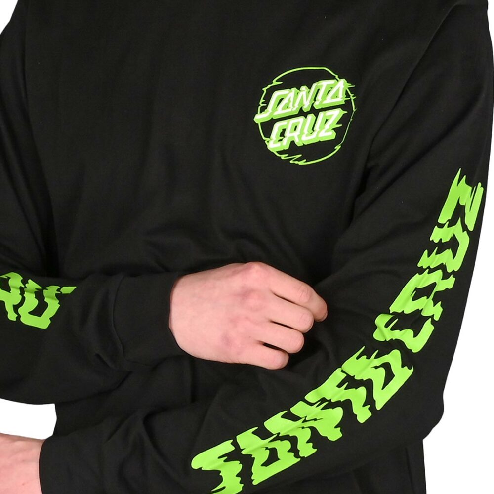 Santa Cruz Vivid Other Dot L/S T-Shirt - Black