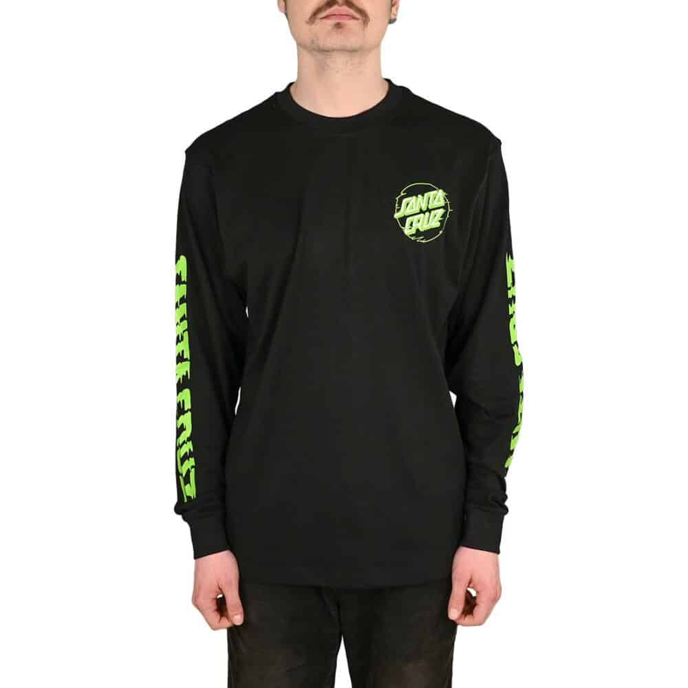 Santa Cruz Vivid Other Dot L/S T-Shirt - Black