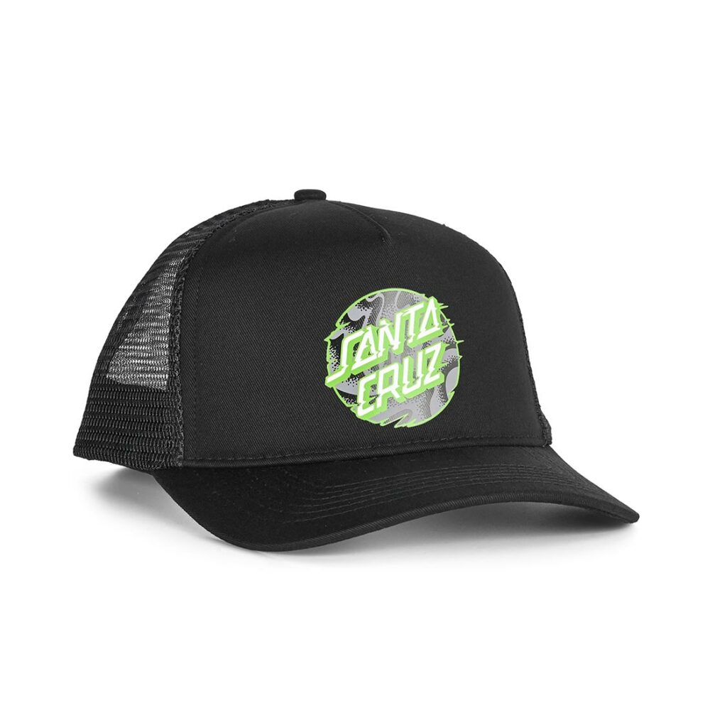 Santa Cruz Vivid Slick Dot Mesh Back Cap - Black