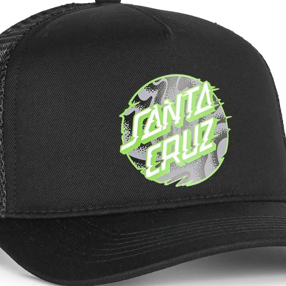 Santa Cruz Vivid Slick Dot Mesh Back Cap - Black