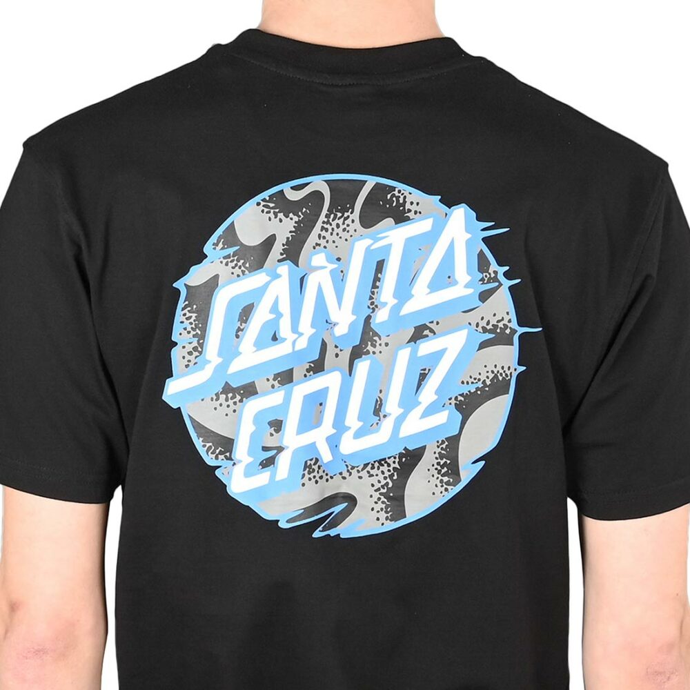 Santa Cruz Vivid Slick Dot S/S T-Shirt - Black
