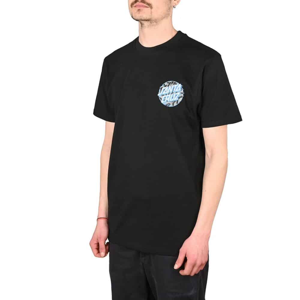 Santa Cruz Vivid Slick Dot S/S T-Shirt - Black