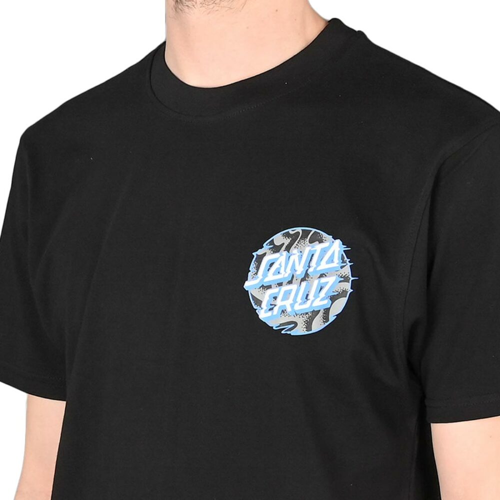 Santa Cruz Vivid Slick Dot S/S T-Shirt - Black