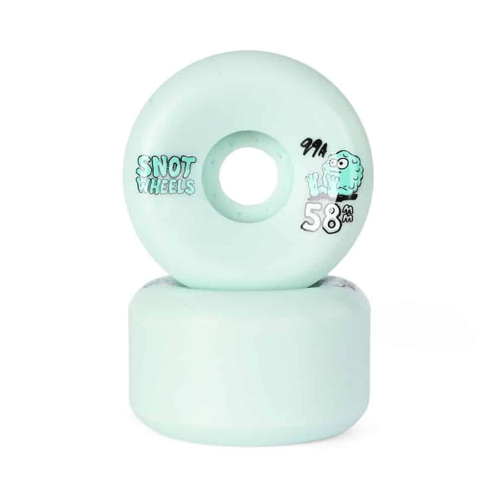 Snot Wheels Team Conical 99a 58mm Skateboard Wheels - Pale Teal