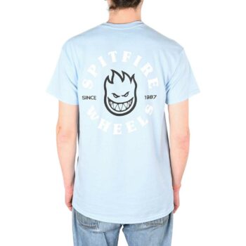 Spitfire Bighead Classic S/S T-Shirt - Light Blue/Black/White