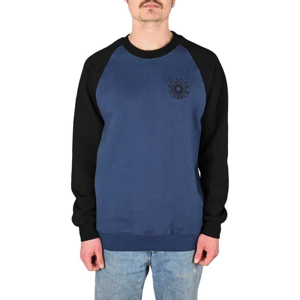 Spitfire Classic '87 Swirl Crew Sweater - Navy/Black
