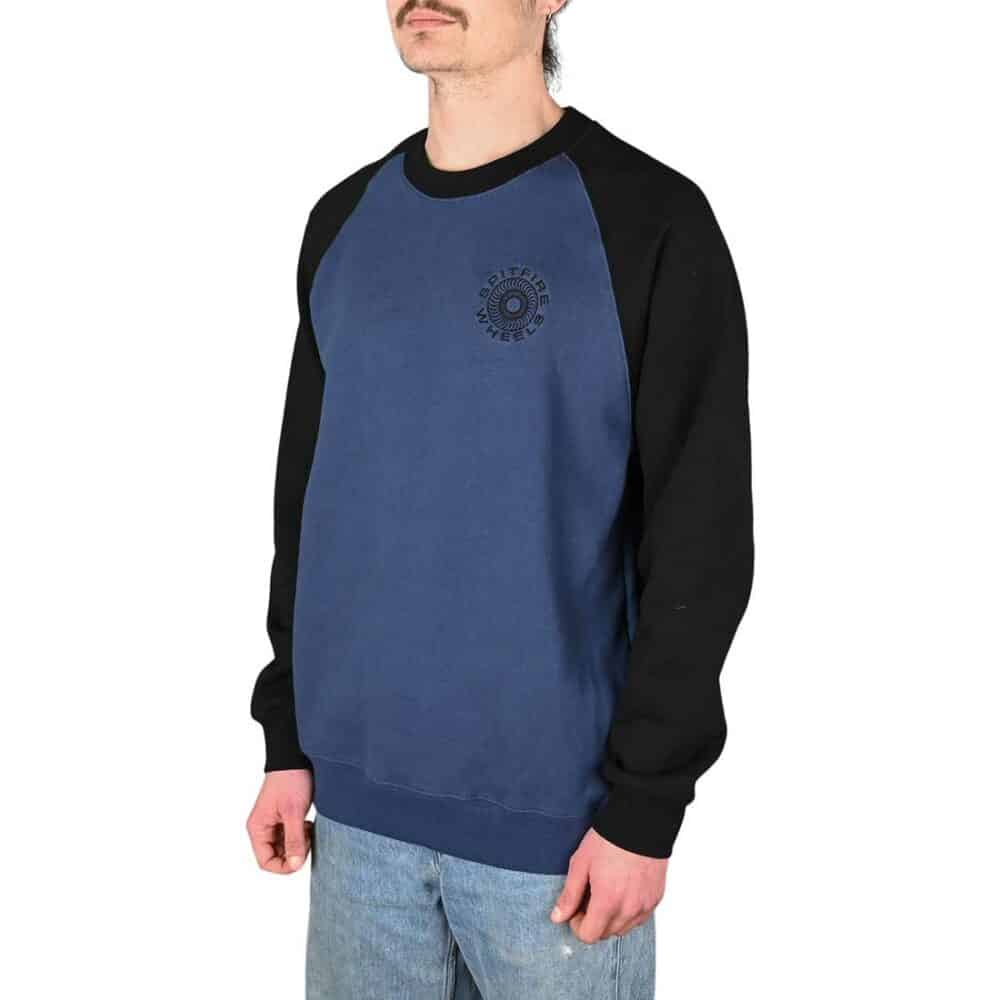 Spitfire Classic '87 Swirl Crew Sweater - Navy/Black