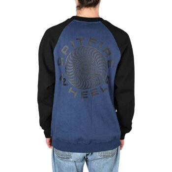 Spitfire Classic '87 Swirl Crew Sweater - Navy/Black