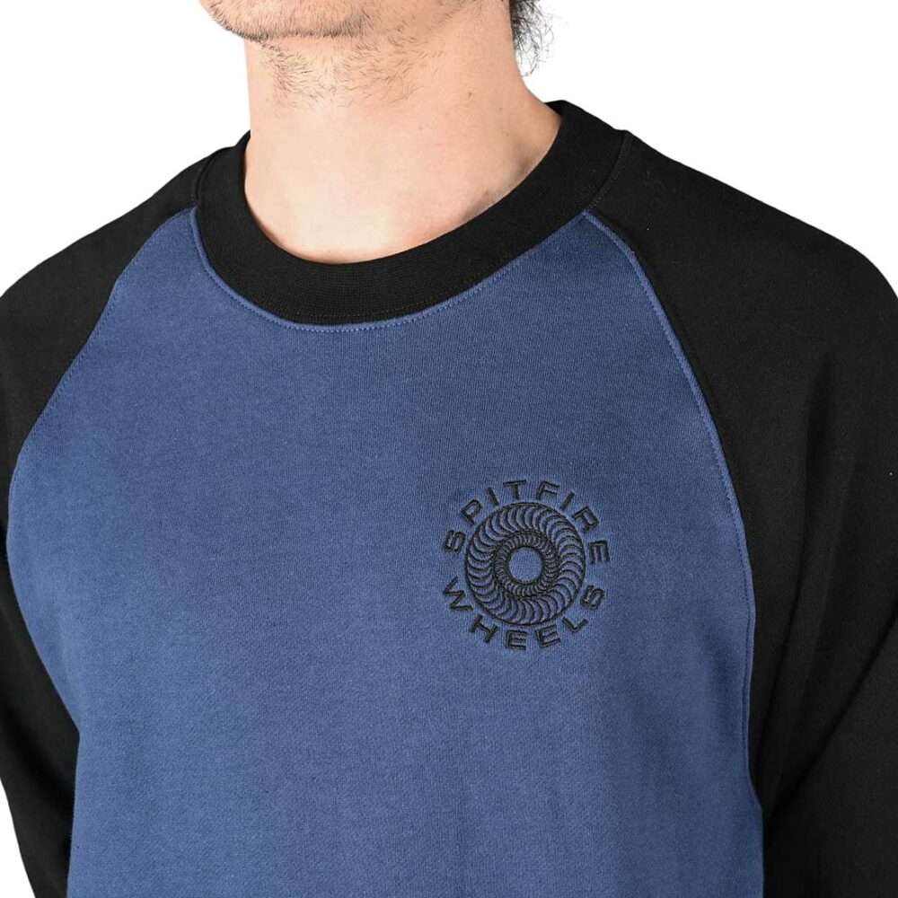 Spitfire Classic '87 Swirl Crew Sweater - Navy/Black