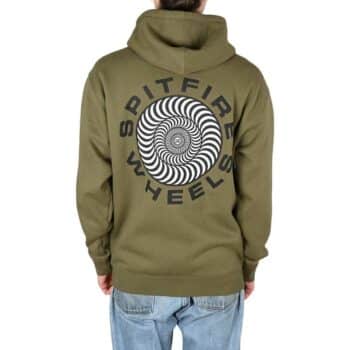 Spitfire Classic '87 Swirl Fill Zip Hoodie - Army/Black/White