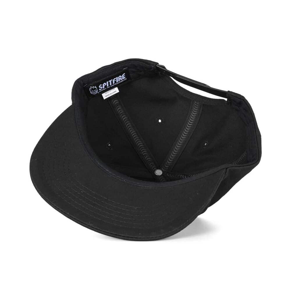 Spitfire Classic '87 Swirl Patch Snapback Hat - Black/Orange