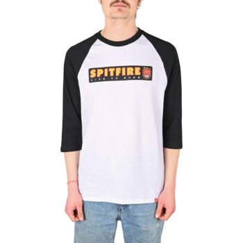 Spitfire LTB 3/4 Sleeve T-Shirt - White/Black