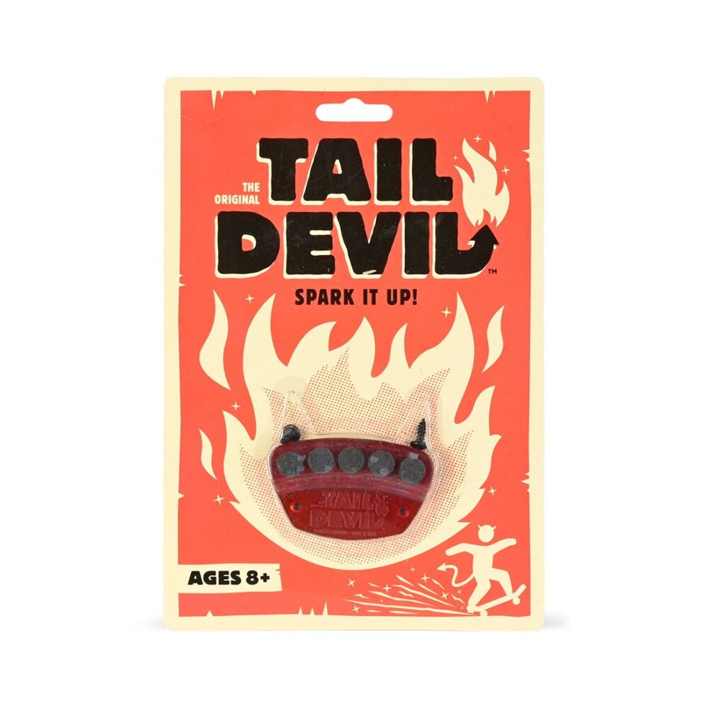 Tail Devil Skateboard Spark Plate - Red