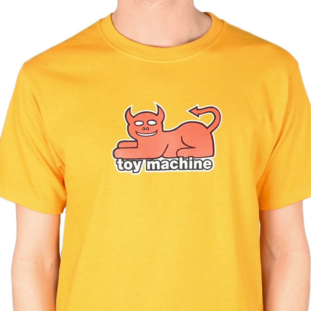 Toy Machine Devil Cat S/S T-Shirt - Gold