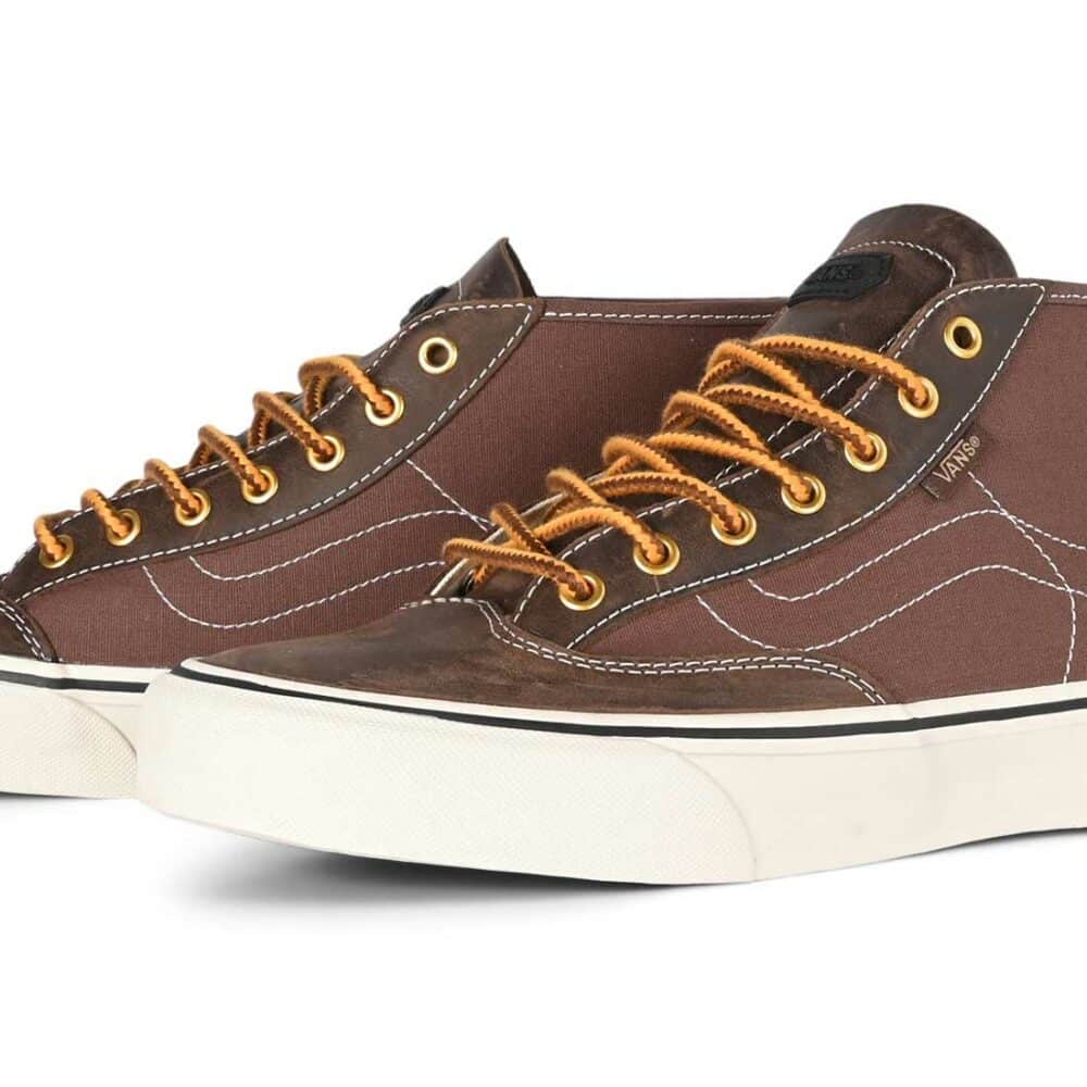 Vans Bryant Destruct VR3 Mid Skate Shoes - Brown