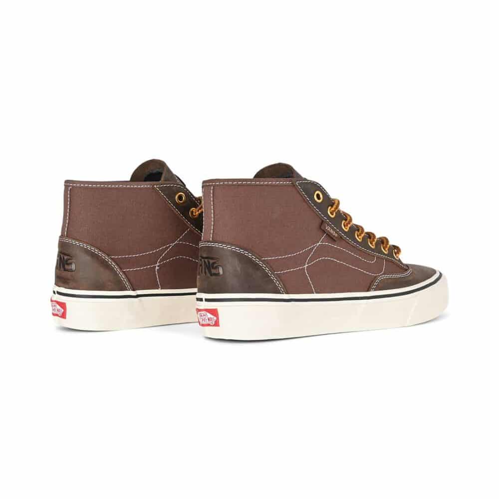 Vans Bryant Destruct VR3 Mid Skate Shoes - Brown