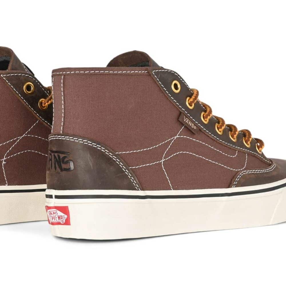 Vans Bryant Destruct VR3 Mid Skate Shoes - Brown