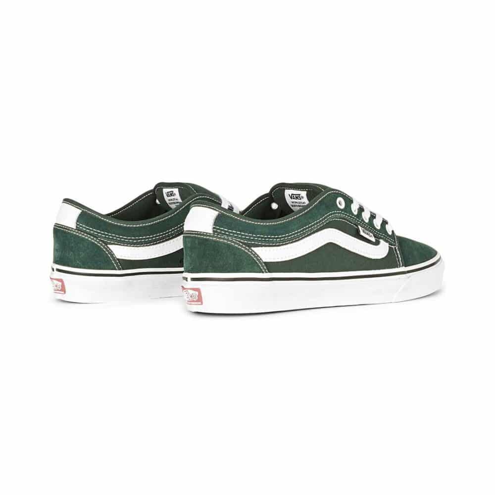 Vans Chukka Low Sidestripe Skate Shoes - Green Gables/True White