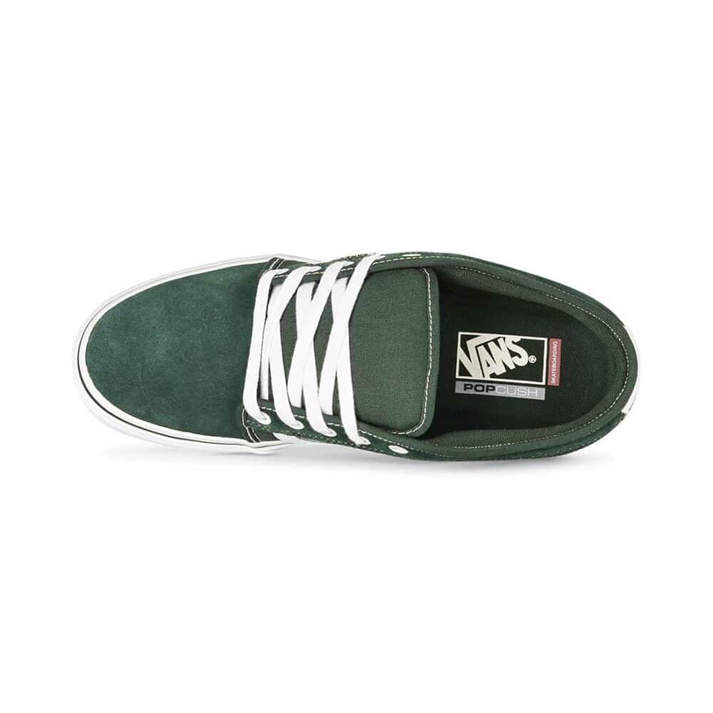 Vans Chukka Low Sidestripe Skate Shoes - Green Gables/True White