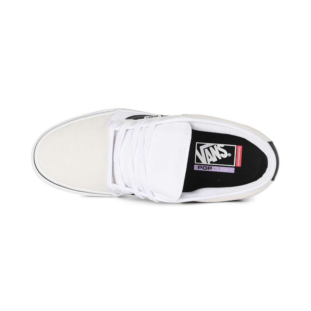 Vans Chukka Low Sidestripe Skate Shoes - White/Black/Gum