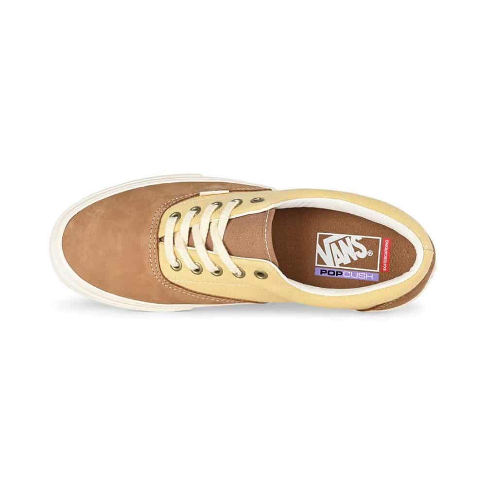 Vans Era Pro Skate Shoes - Nubuck/Canvas Brown