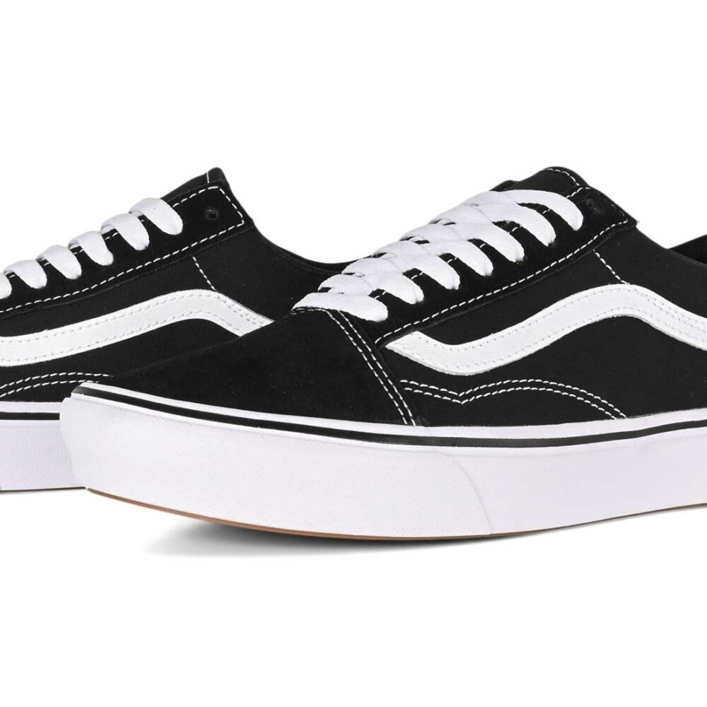 Vans Old Skool Comfy Cush Skate Shoes - Black/White