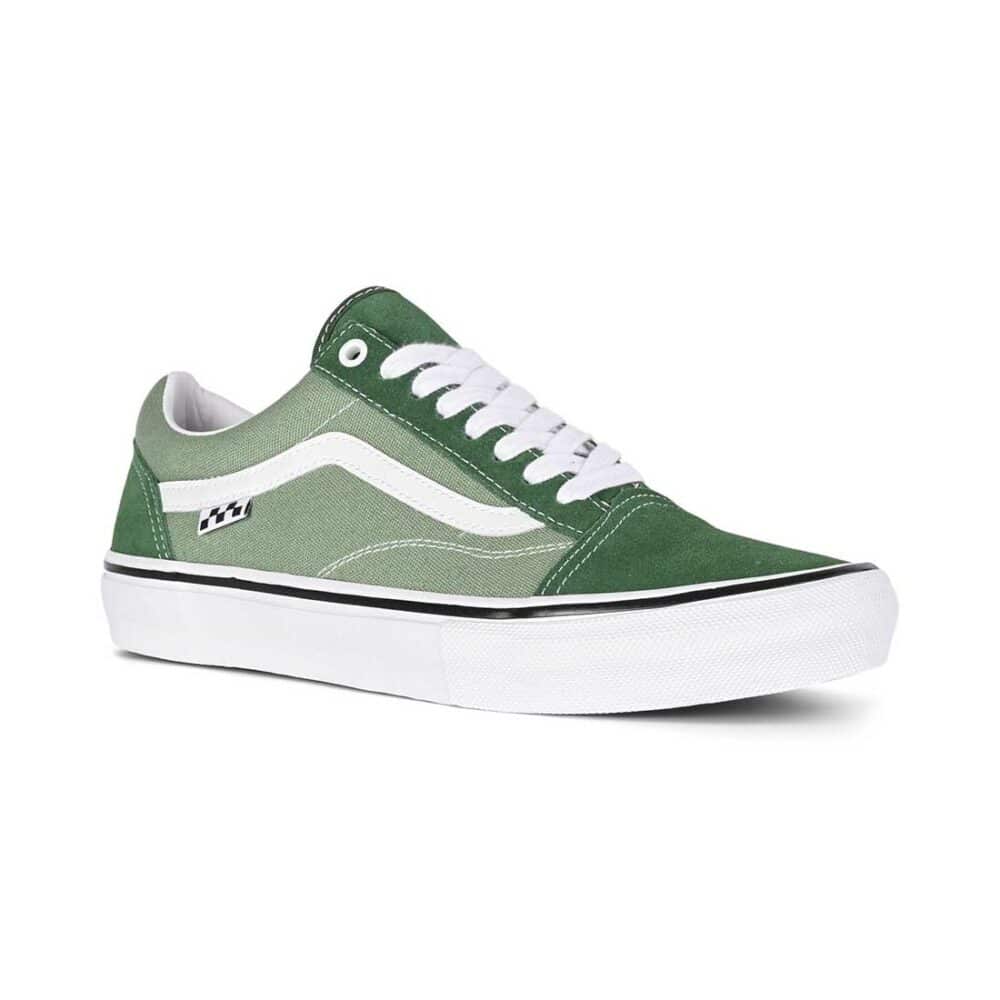 Vans Old Skool Skate Shoes - Green Pastures