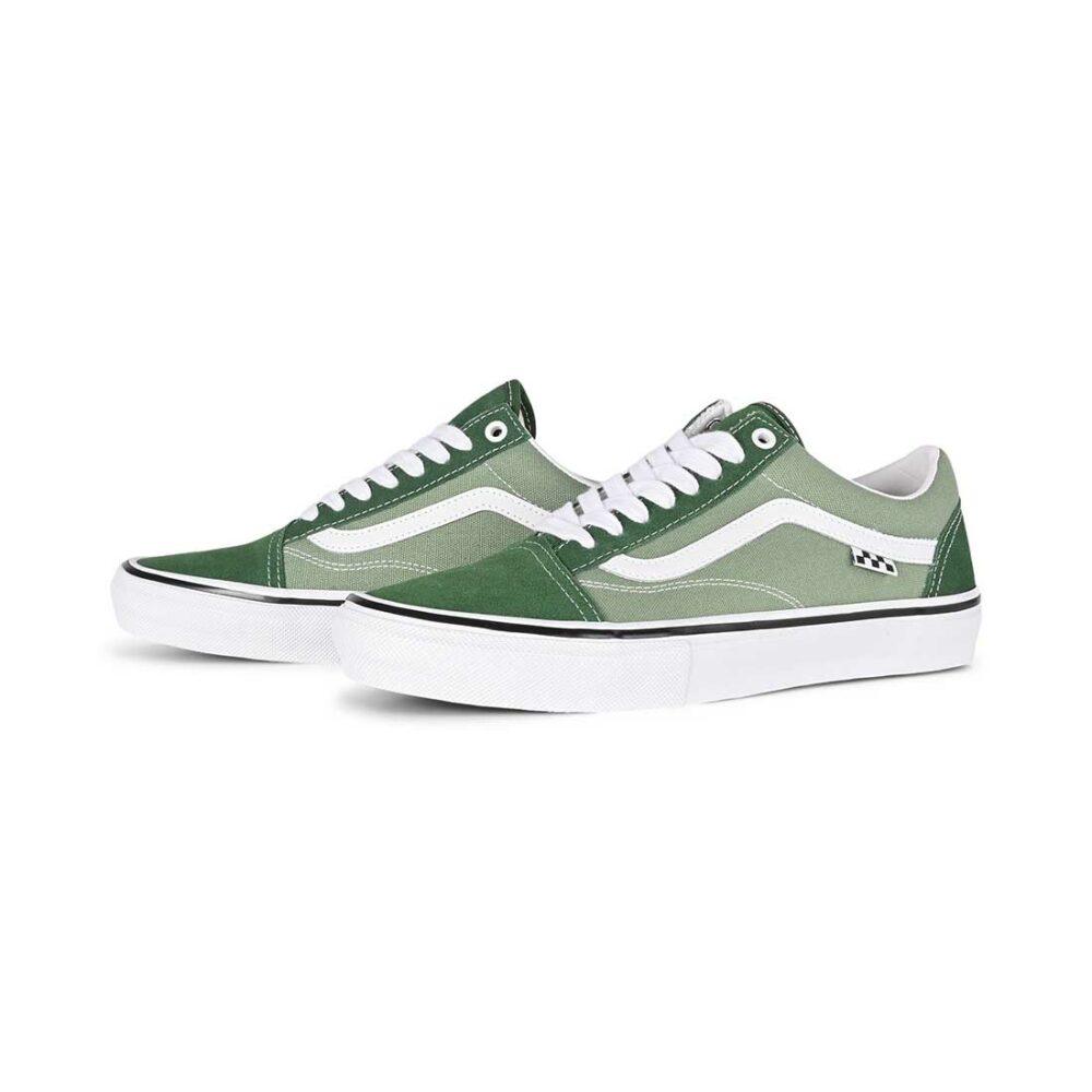 Vans Old Skool Skate Shoes - Green Pastures