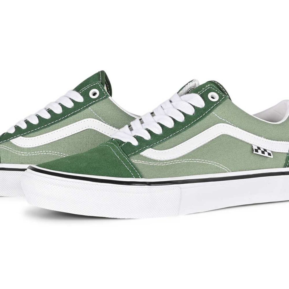 Vans Old Skool Skate Shoes - Green Pastures