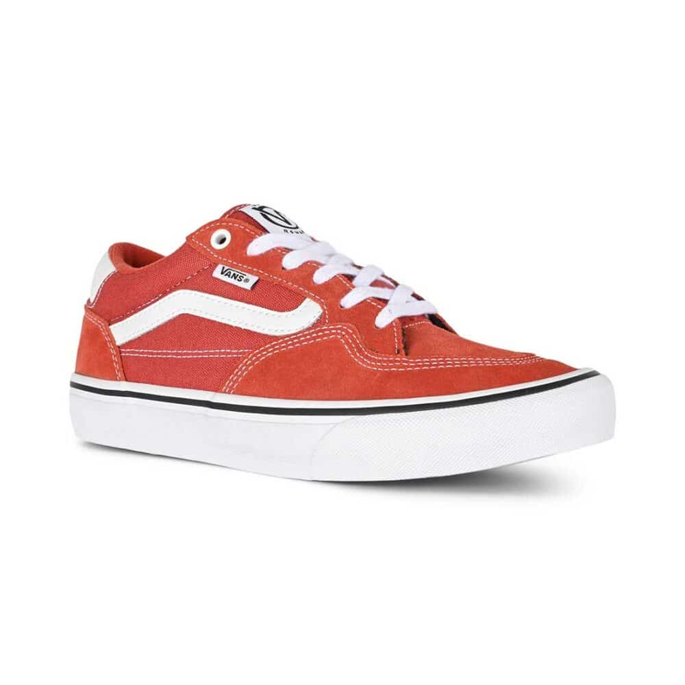 Vans Rowan Pro Skate Shoes - Red/White