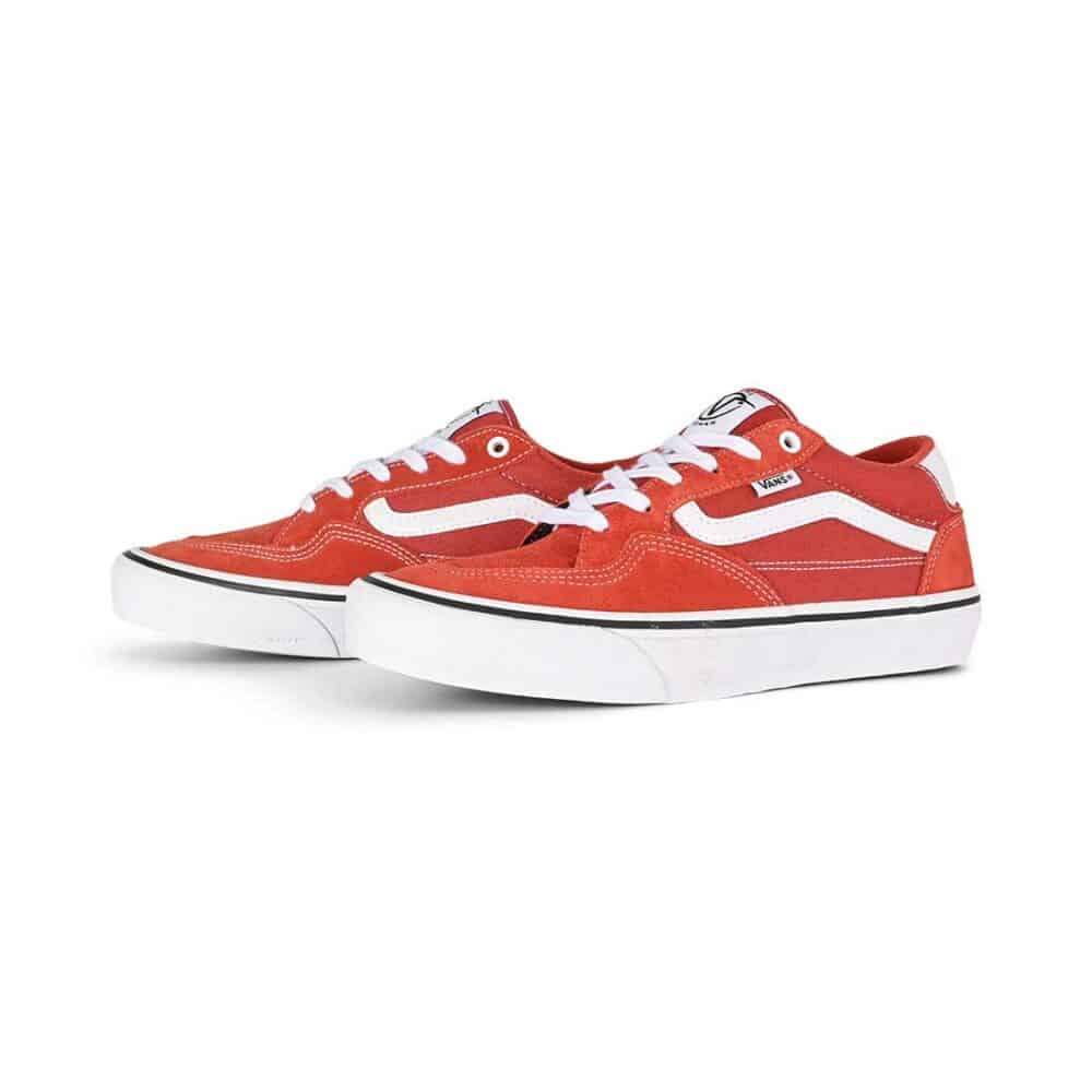 Vans Rowan Pro Skate Shoes - Red/White