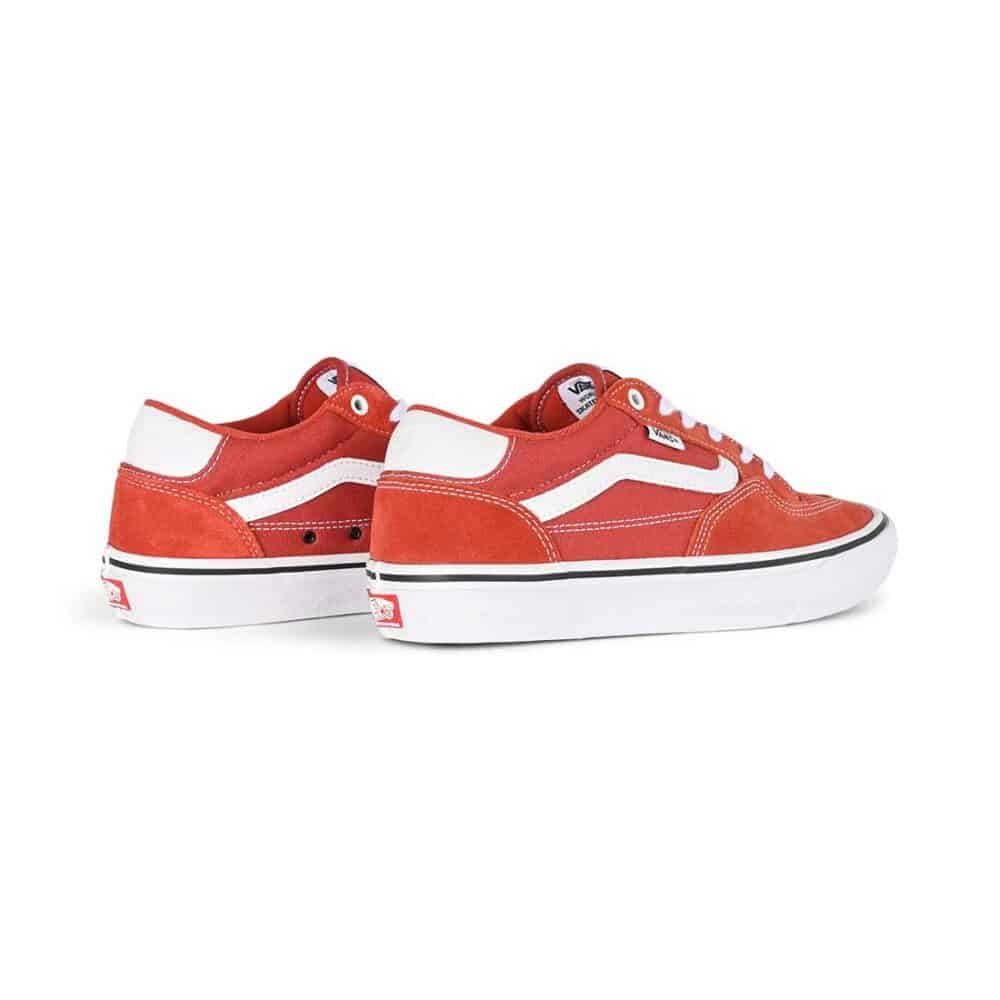 Vans Rowan Pro Skate Shoes - Red/White