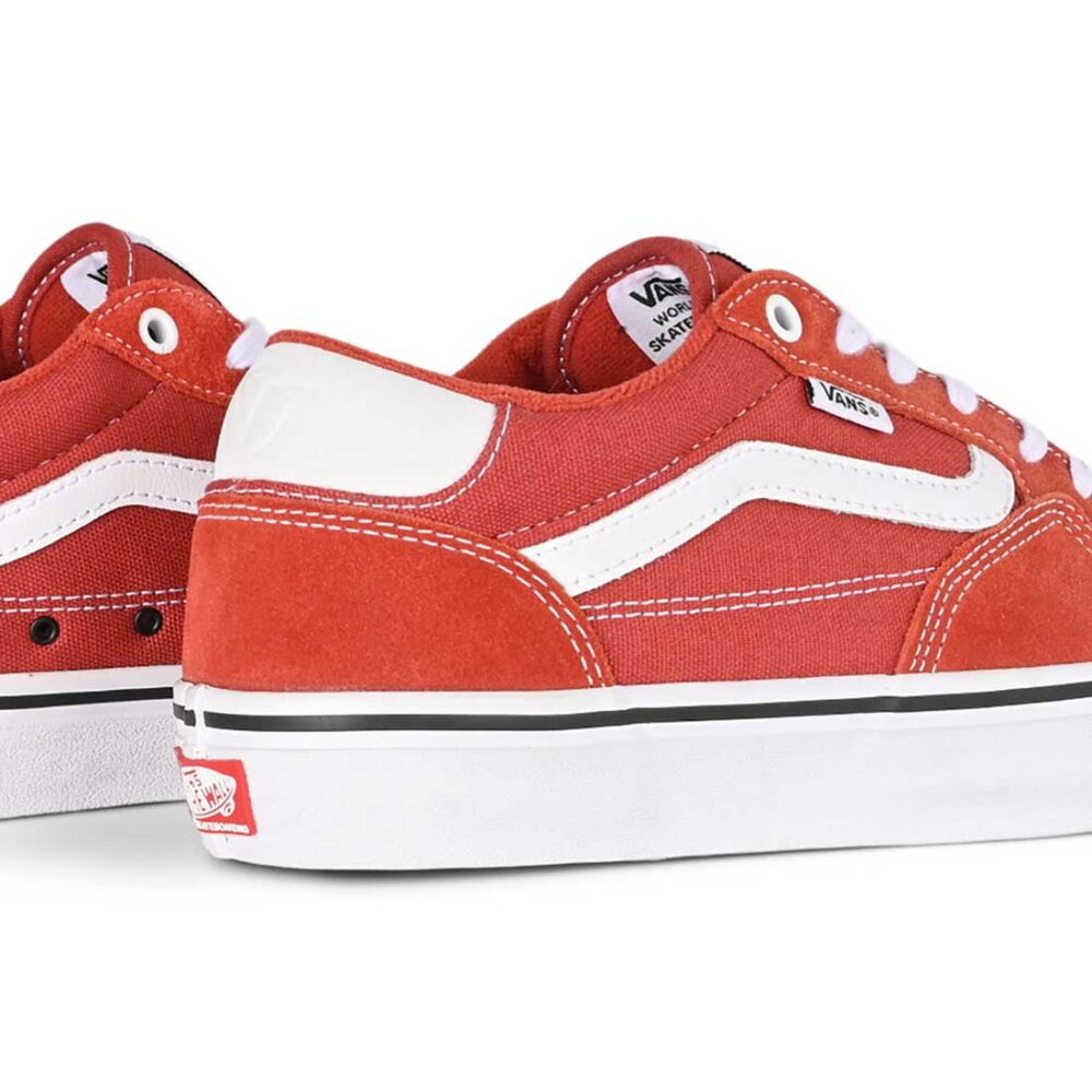Vans Rowan Pro Skate Shoes - Red/White
