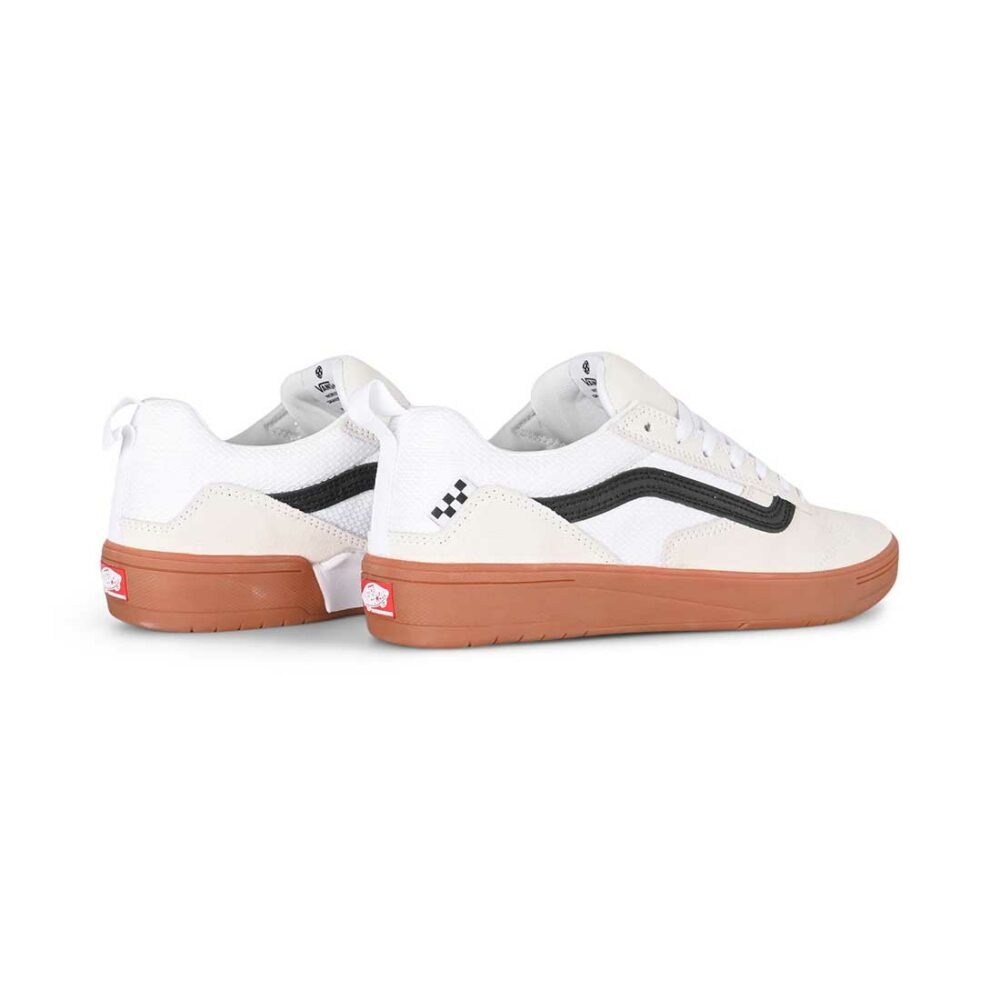 Vans Zahba Skate Shoes - White/Black/Gum
