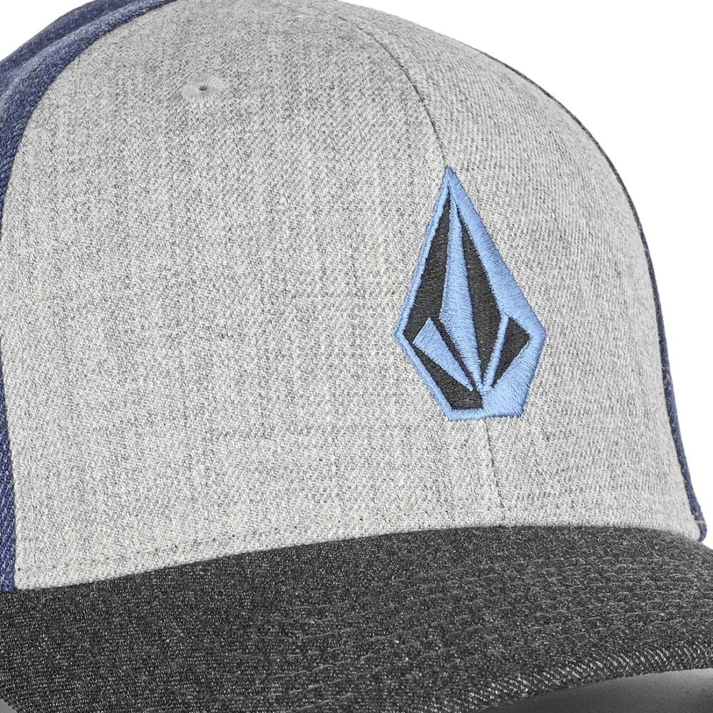Volcom Full Stone Heather Flexfit Cap - Smokey Blue