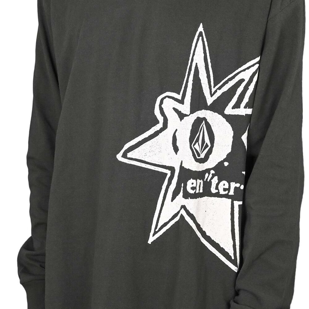 Volcom V Ent Stone Burst L/S T-Shirt - Stealth